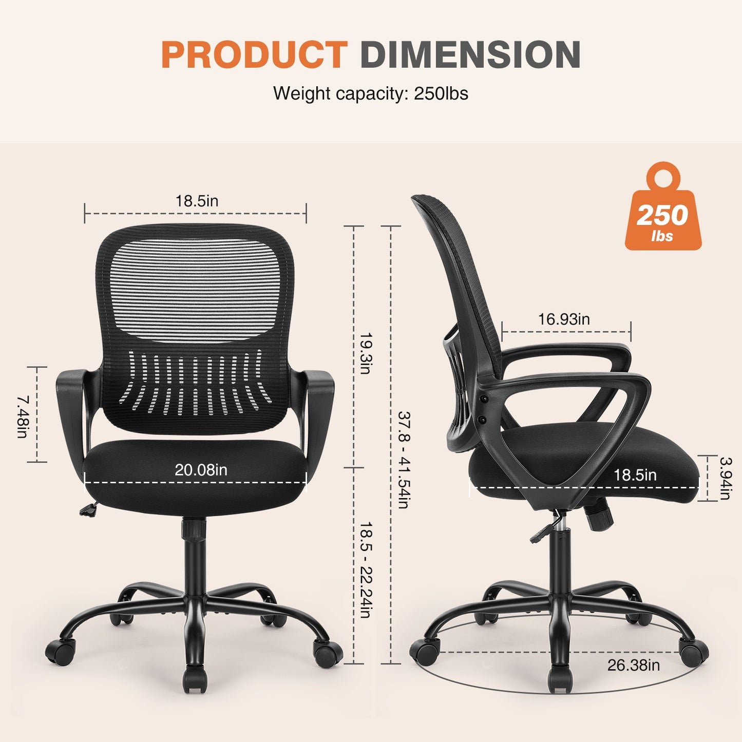 Chaise de bureau haute pour bureau debout avec repose-pieds réglable, hauteur comptoir