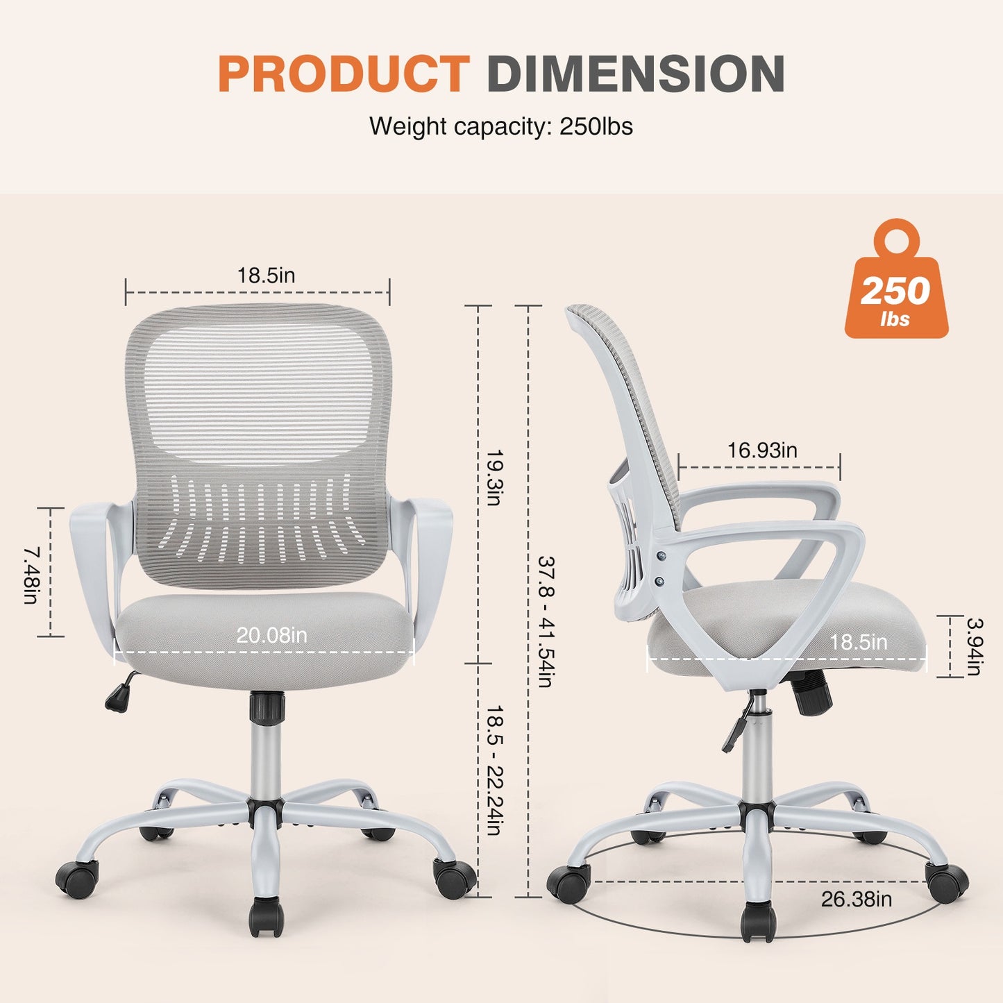 Chaise de bureau haute pour bureau debout avec repose-pieds réglable, hauteur comptoir