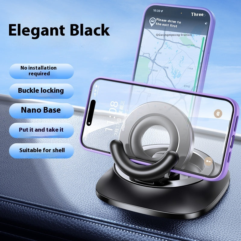 Support magnétique pour téléphone portable, pliable et réglable, avec ventouse, antidérapant, pour les déplacements quotidiens.