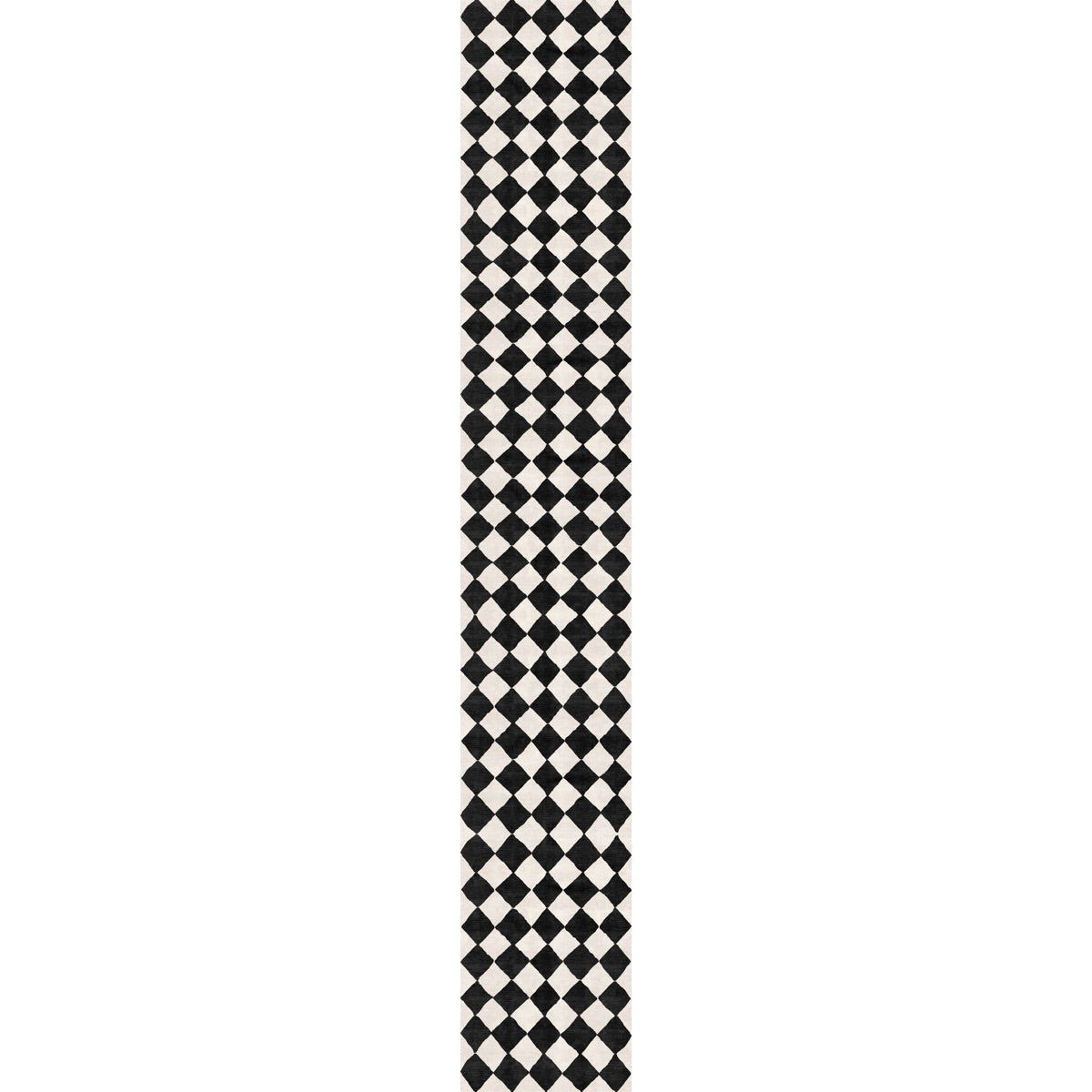Trestres Checkered Black & Ivory Rug