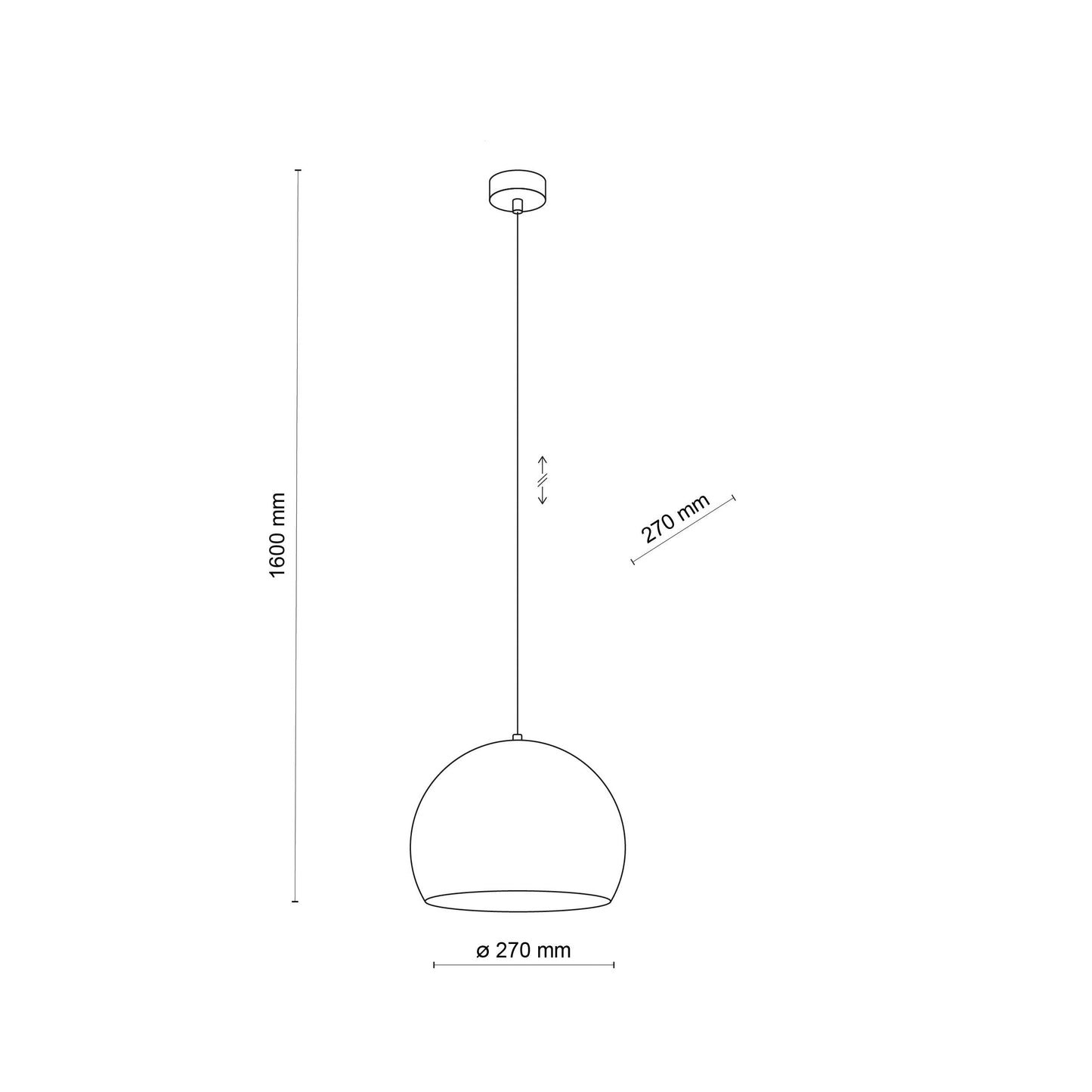 ZOE Brown Mid-Century Modern Pendant Light