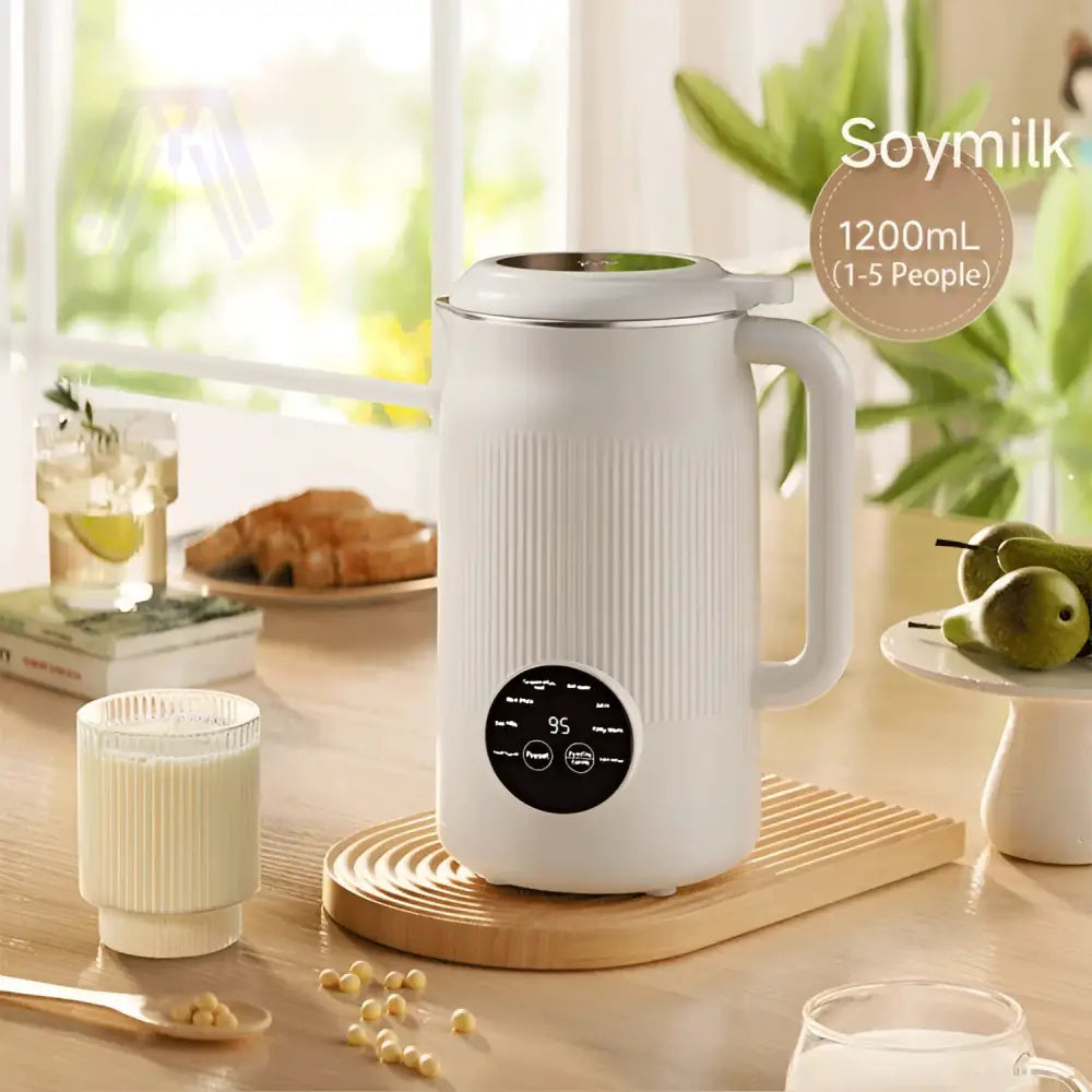 110V-220V 1200ml Soybean Milk Machine Multifunction Juicer Portable Blender Automatic Heat Home Soy Milk Maker Kitchen
