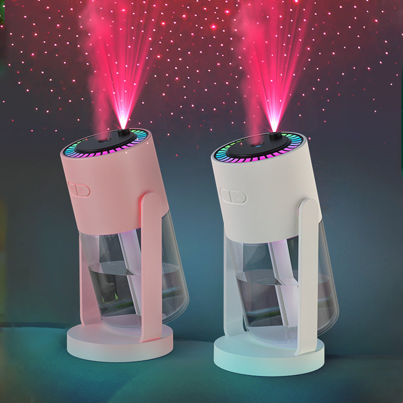 Nouvel humidificateur d'air à projection de ciel étoilé, petit appareil portable anti-brûlure à sec, vaporisateur USB, tête vibrante