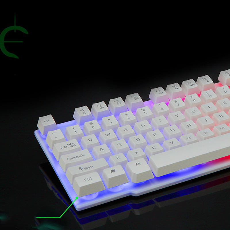 Clavier de jeu USB filaire pour bureau et maison