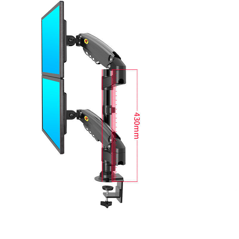 Support d'écran d'ordinateur F80, double écran LCD, télescopique, rotatif, relevable, F100A