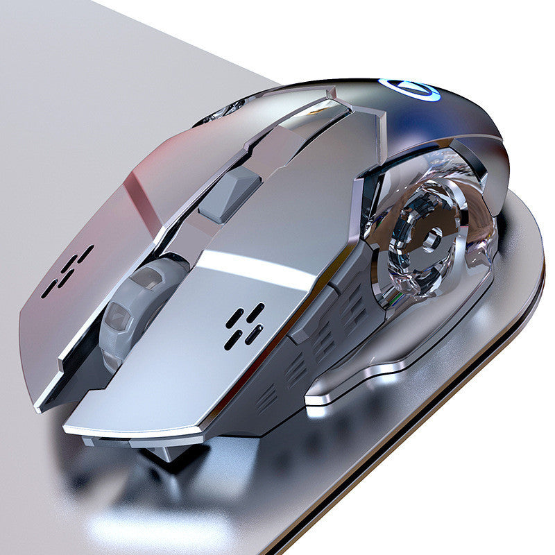 Souris sans fil rechargeable silencieuse pour ordinateur, maison et bureau