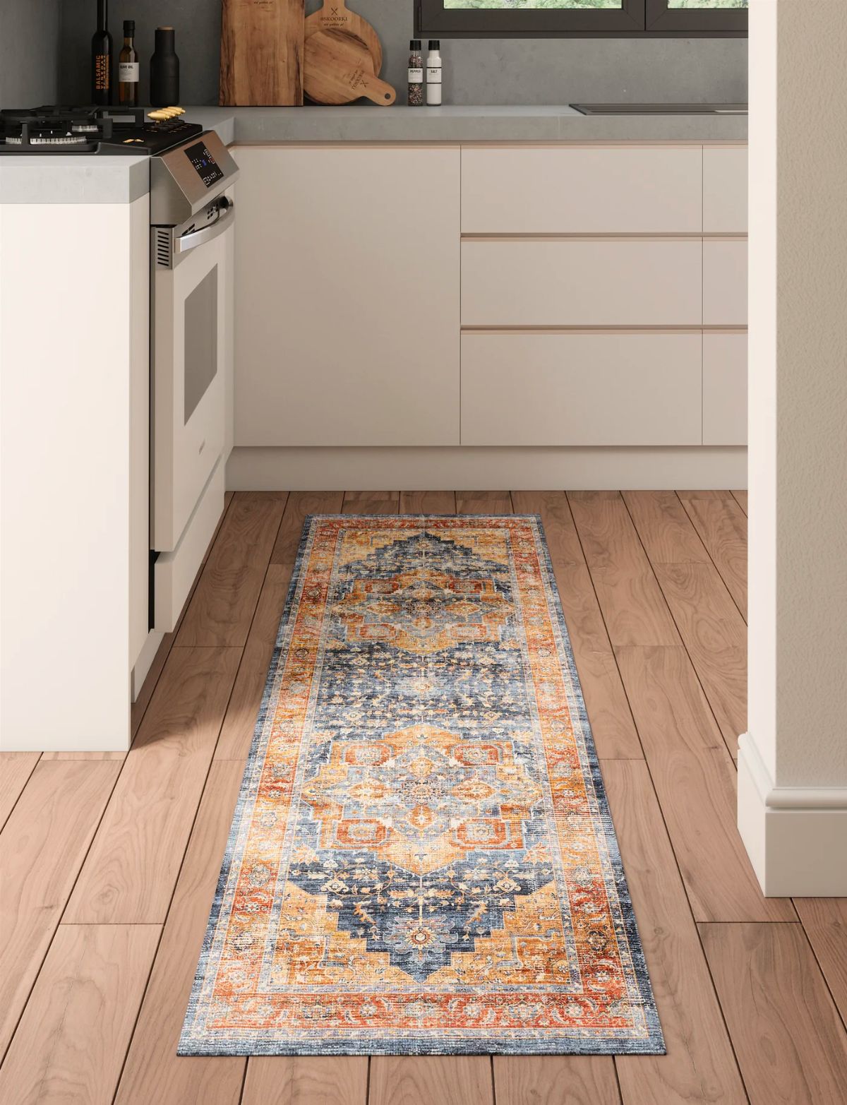 Talia Orange Blue Rug
