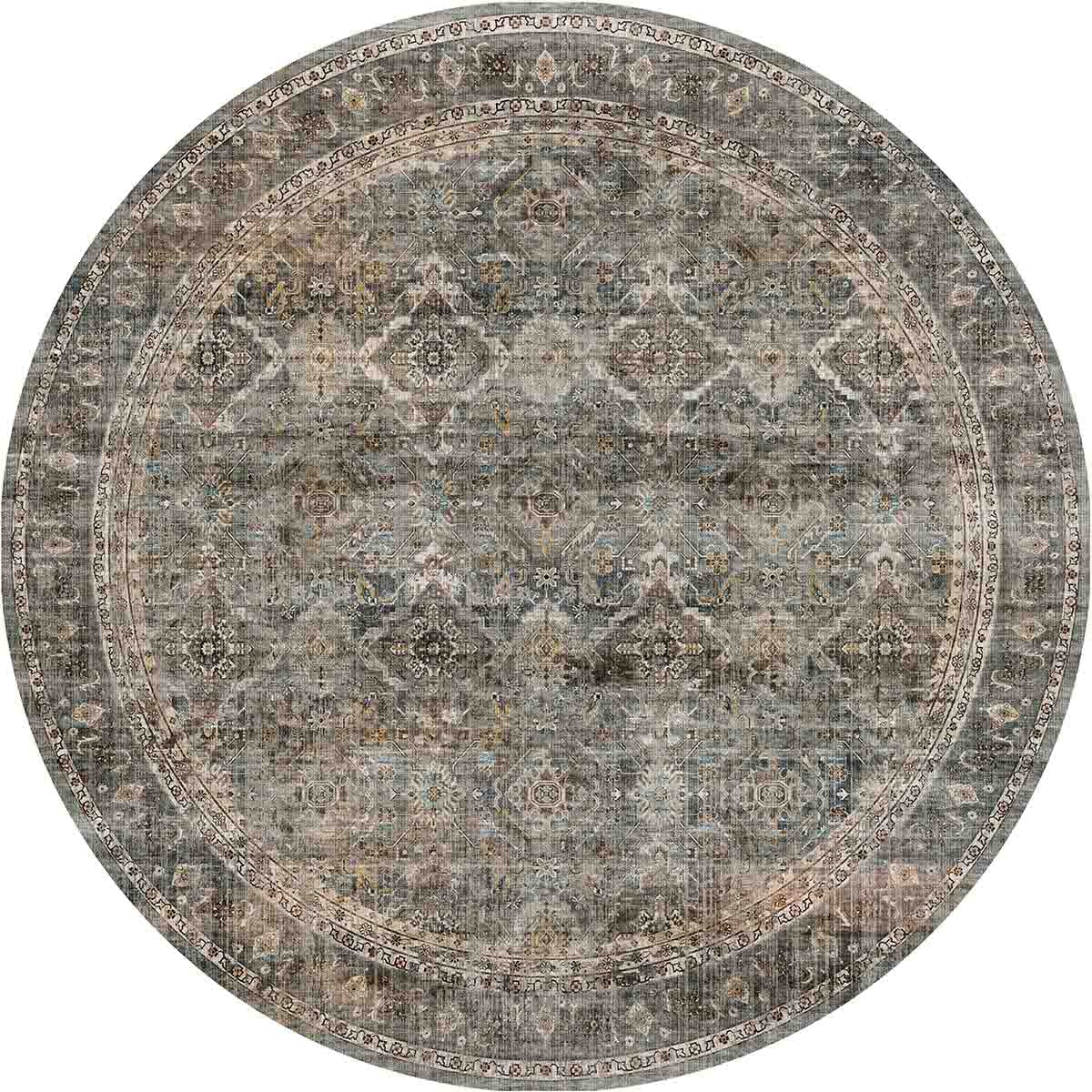 Clara Grey Olive Rug