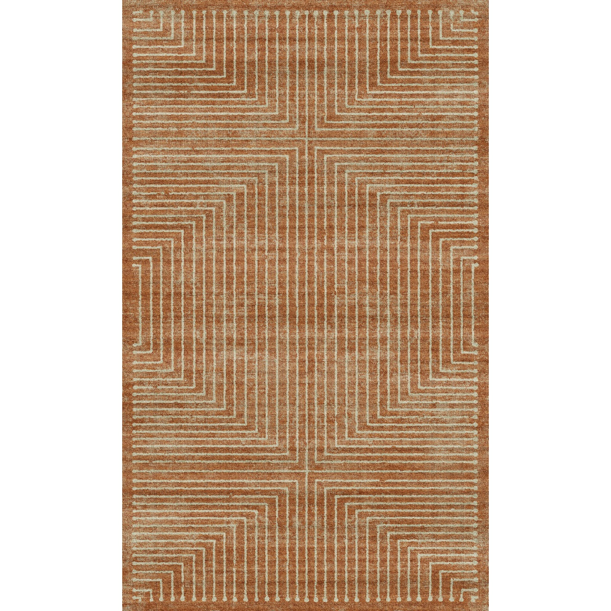 Bond Natural Orange Ivory Rug