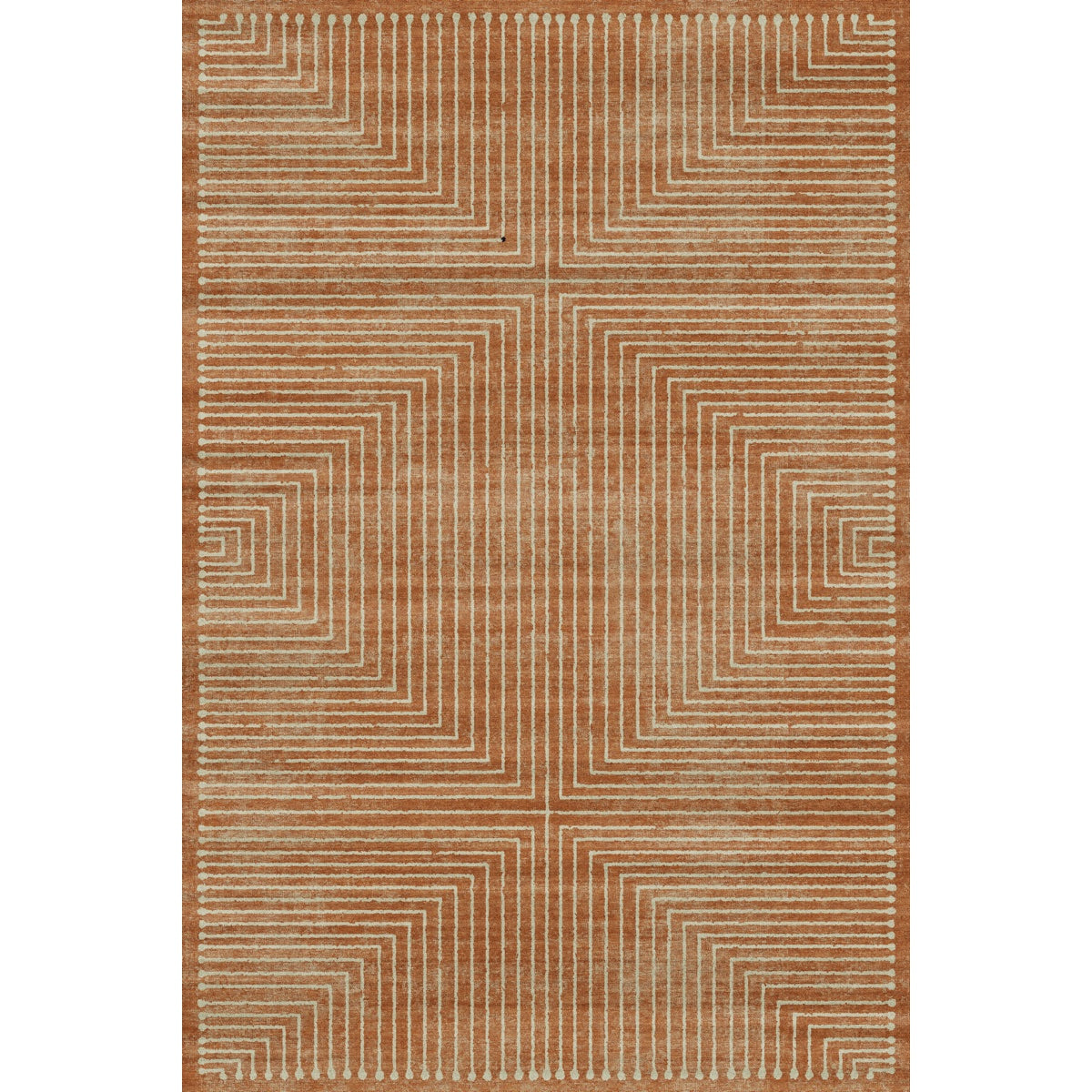 Bond Natural Orange Ivory Rug