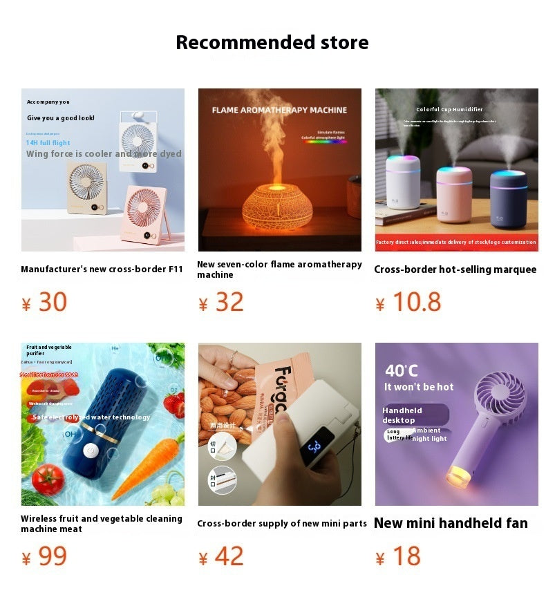 Creative Planet Lampe d'ambiance colorée Humidificateur USB Réservoir d'eau 200 ml Possibilité d'ajouter des huiles essentielles Mini diffuseur d'arômes pour la maison