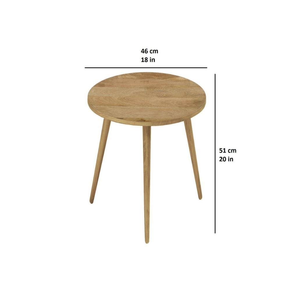 Renaldo Mid-Century Wooden End Table
