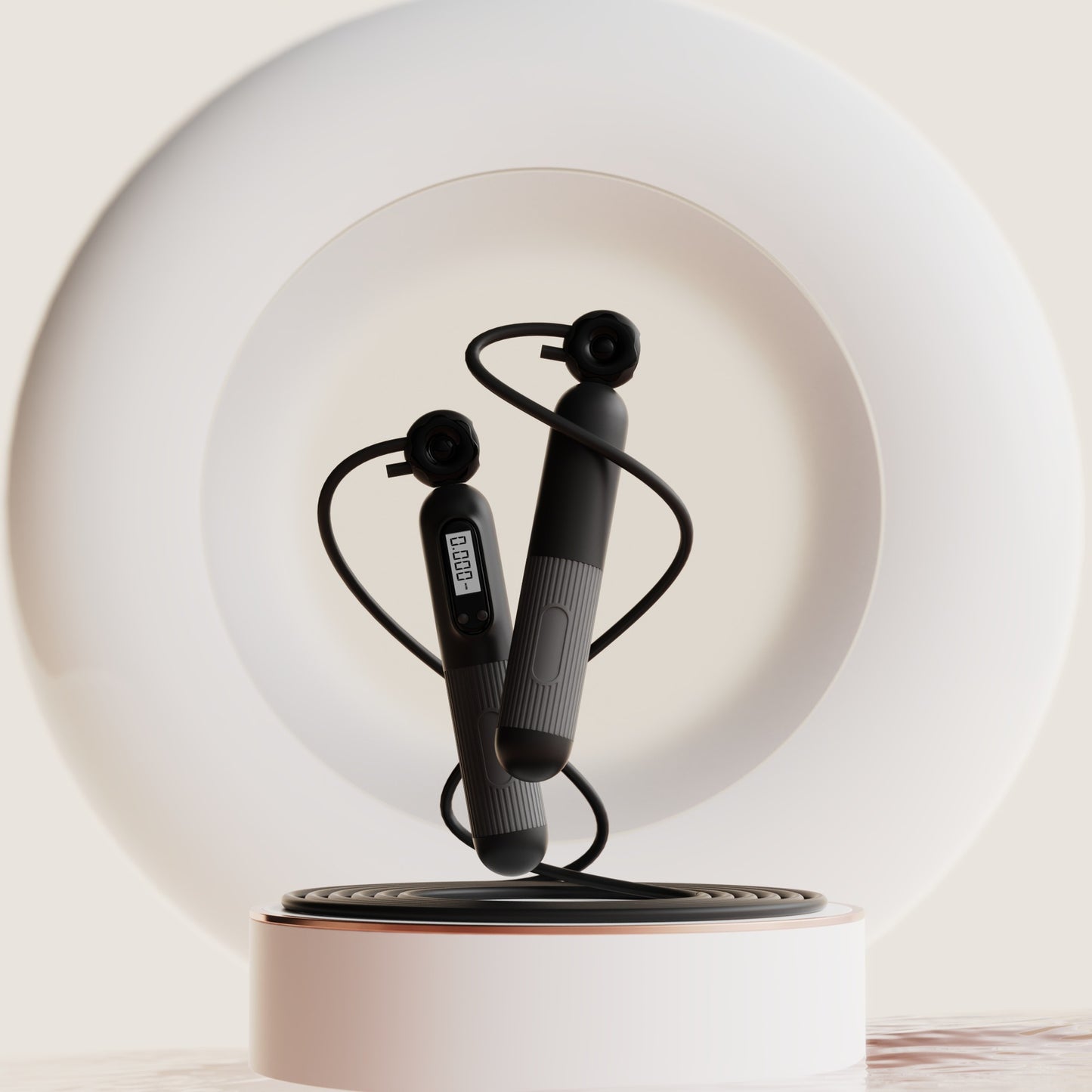 Corde à sauter avec compteur, corde à sauter réglable avec compteur de calories, corde à sauter intelligente pour exercices de fitness et perte de poids