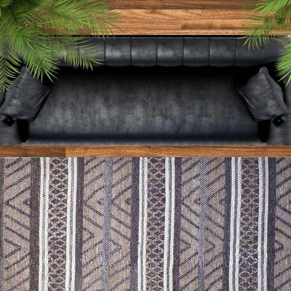 Jade Woven Wool 6X9 Rug