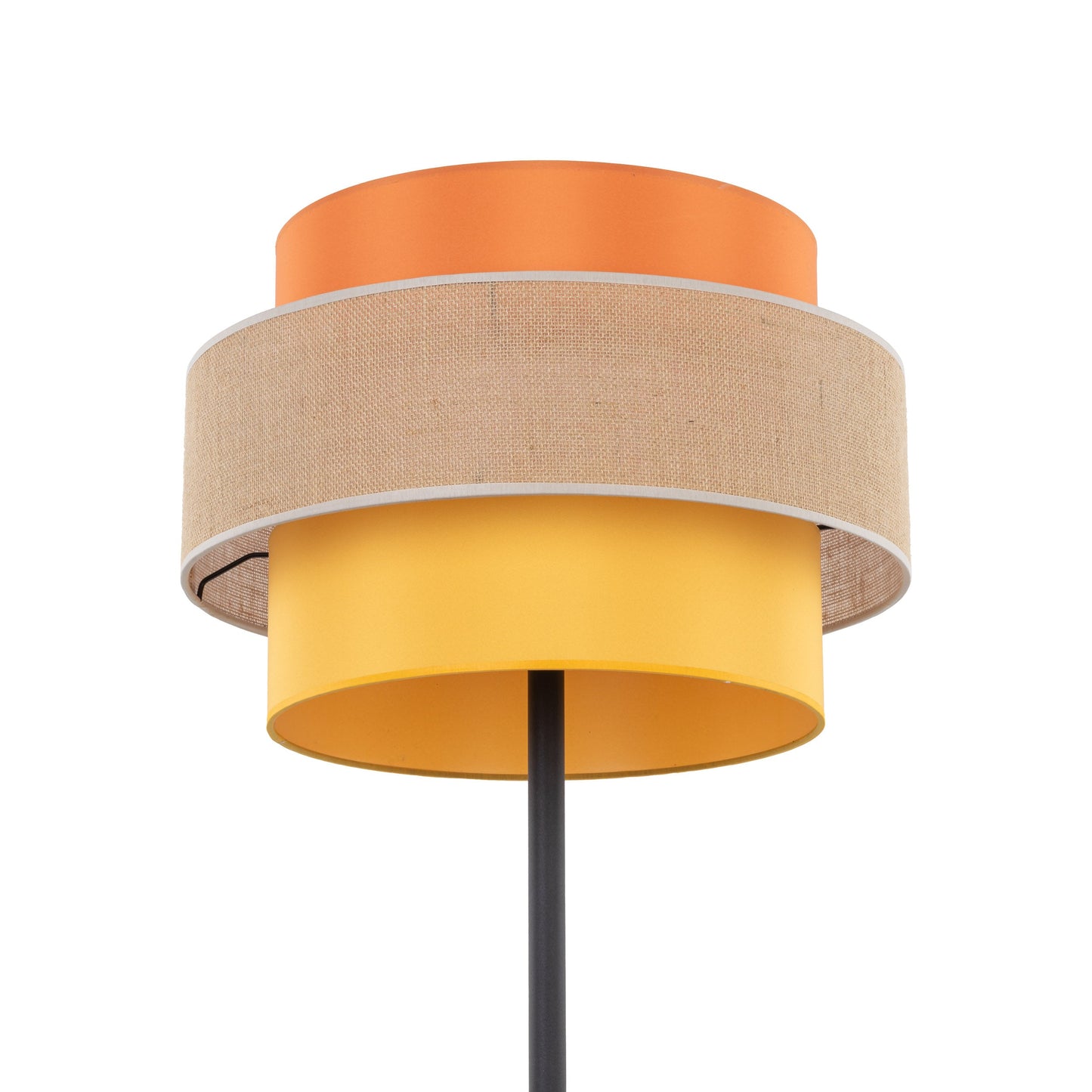 TRIO Jute Mid-Century Boho Floor Lamp