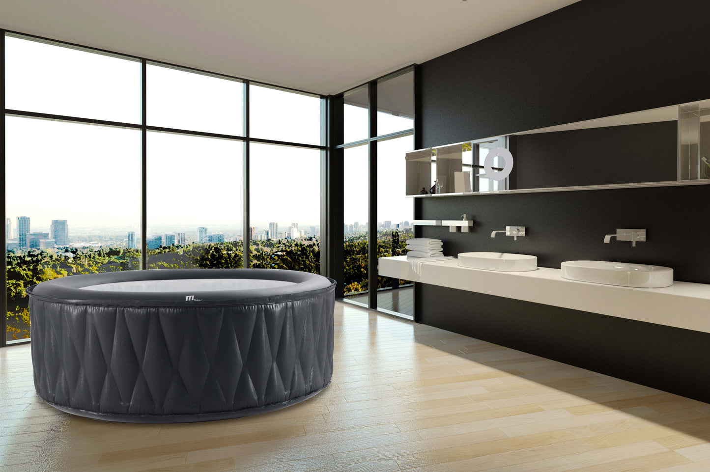 MSPA MONT BLANC, PREMIUM SERIES, Inflatable Hot Tub & Spa - 4 Persons