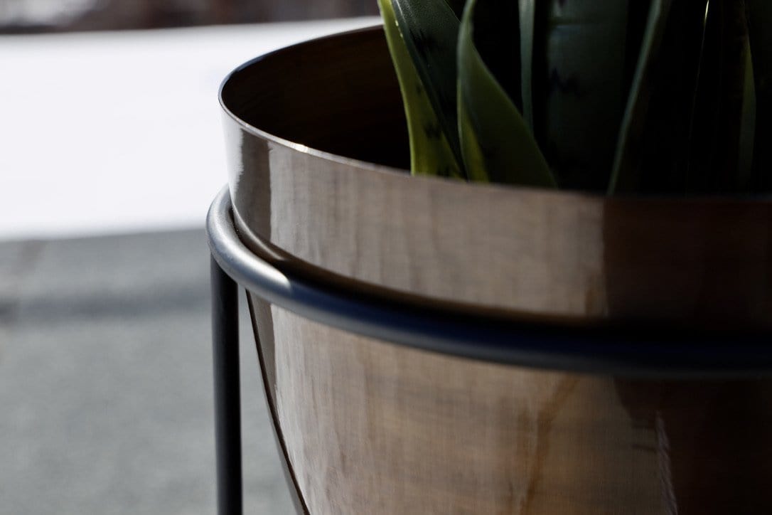 Rosita - Brass Planter On Stand