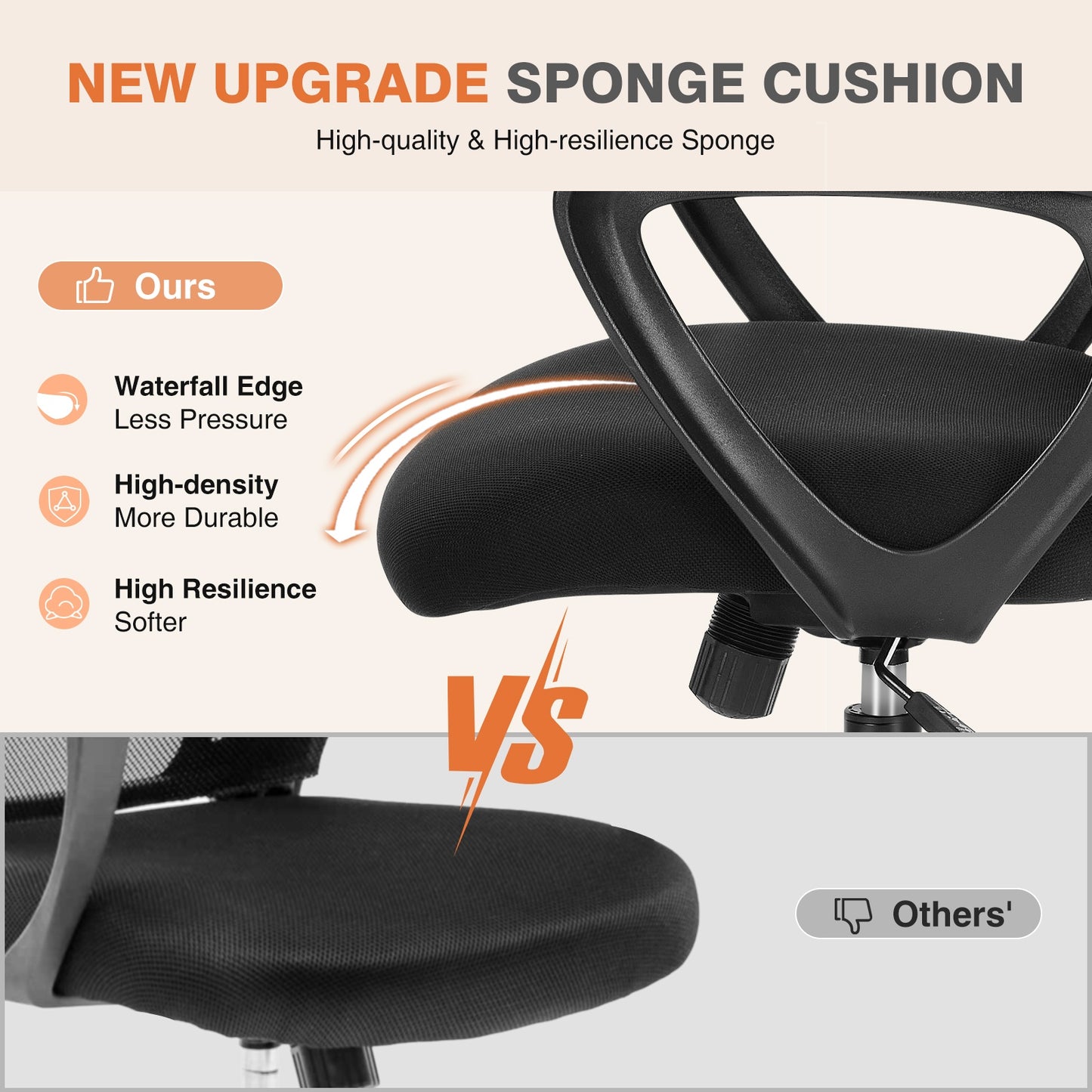 Chaise de bureau haute pour bureau debout avec repose-pieds réglable, hauteur comptoir