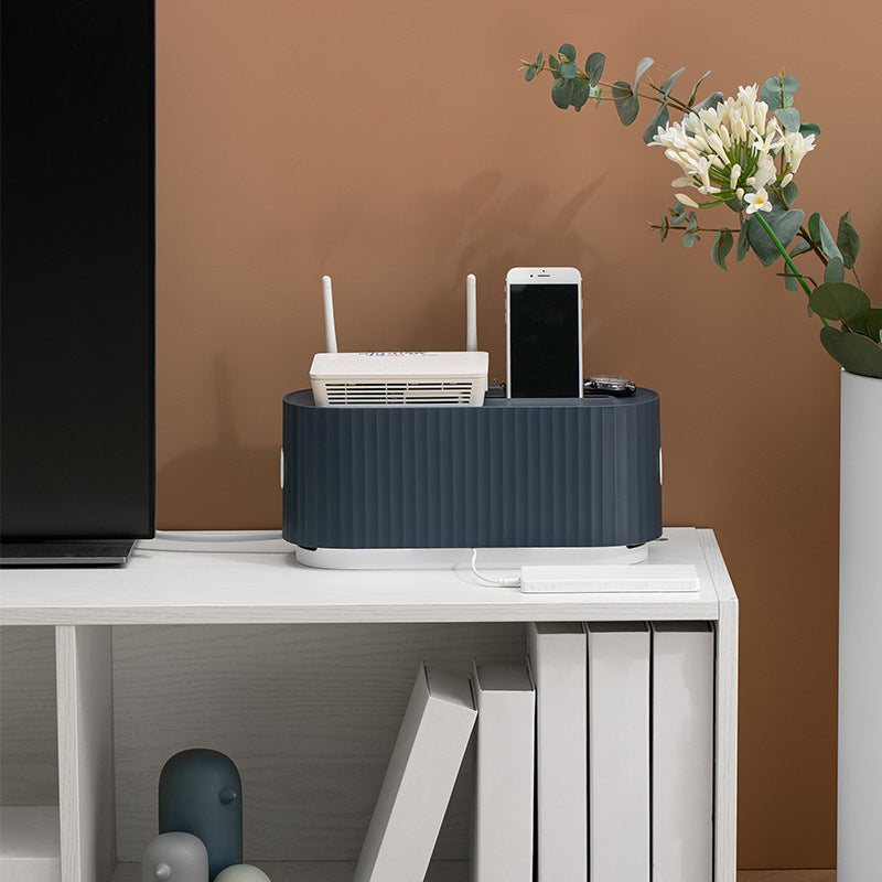 Boîtier de rangement pour multiprises, boîtier de rangement pour câbles, anti-poussière, organiseur de prises de chargeur, bac de rangement pour lignes réseau, gestion des câbles de chargeur