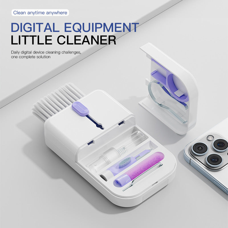 Kit de nettoyage multifonction portable 11 en 1 pour clavier d'ordinateur, écran de téléphone, brosse pour écouteurs avec boîte de rangement