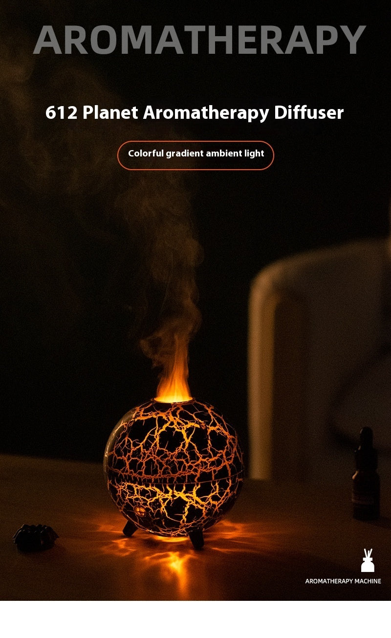 Creative Planet Lampe d'ambiance colorée Humidificateur USB Réservoir d'eau 200 ml Possibilité d'ajouter des huiles essentielles Mini diffuseur d'arômes pour la maison