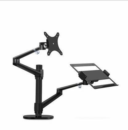 Aluminum Multifunction Ergonomics Desk Laptop Stand Monitor Desktop Holder Computer Full Motion With Column Bar - Austrige™