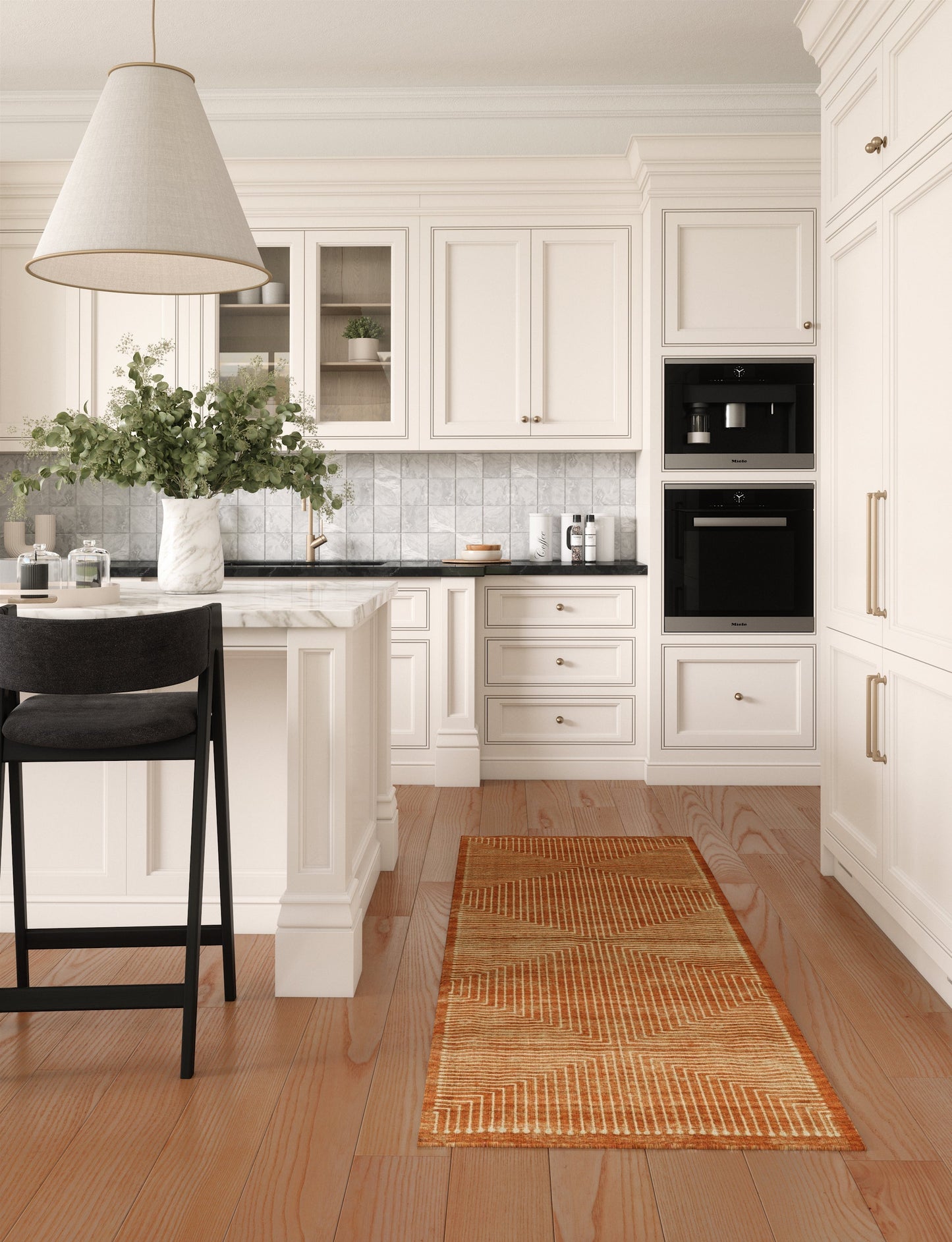 Bond Natural Orange Ivory Rug