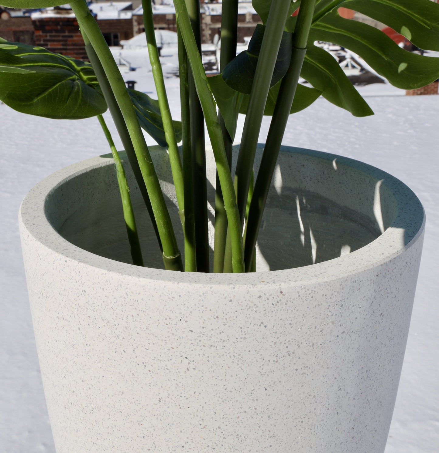 Lazio White Cement Planter (Multiple Sizes)