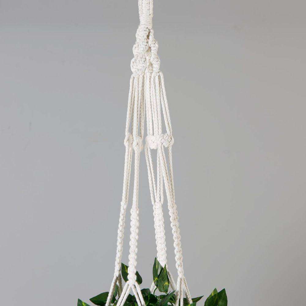 Elrey Faux Potted Macrame Hanging Plant (4.7 Feet)