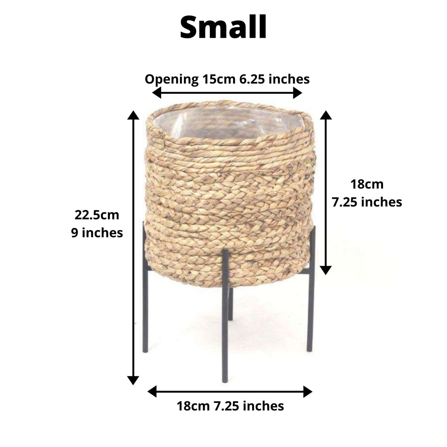 Isha Natural Braided Planter