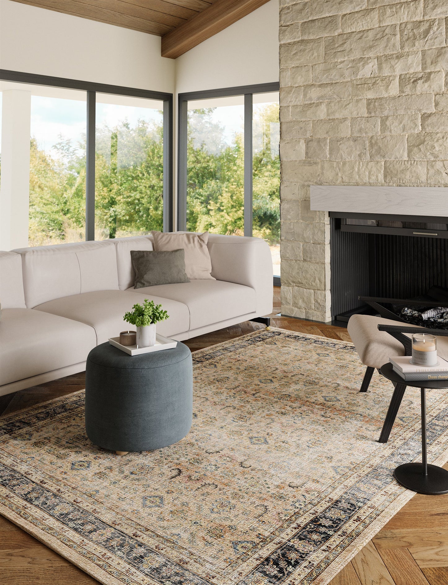 Miriam Yellow Beige Rug