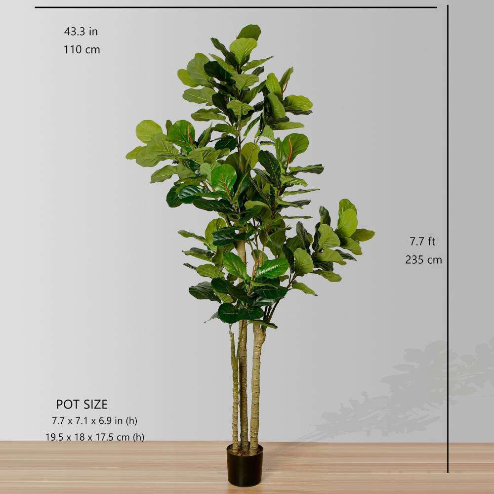 Nora Artificial Fiddle Leaf Potted Plant (Multiple Sizes)