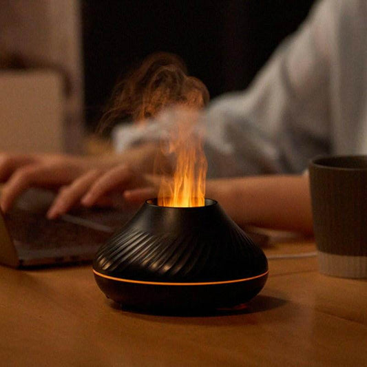 Newest RGB Flame Aroma Diffuser | 130Ml 3d Colorful Flame - Austrige™