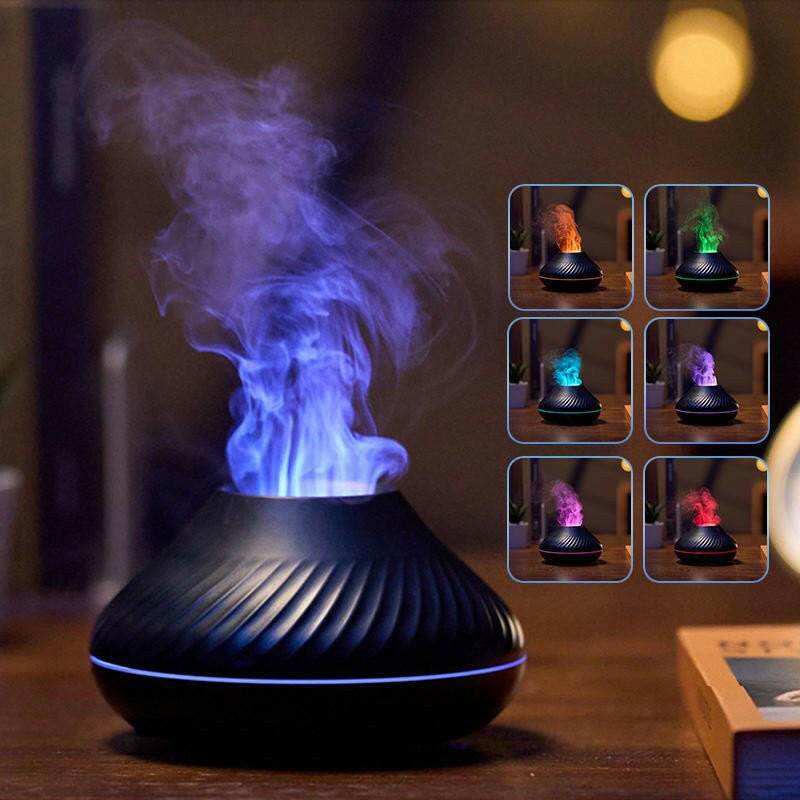 Newest RGB Flame Aroma Diffuser | 130Ml 3d Colorful Flame - Austrige™