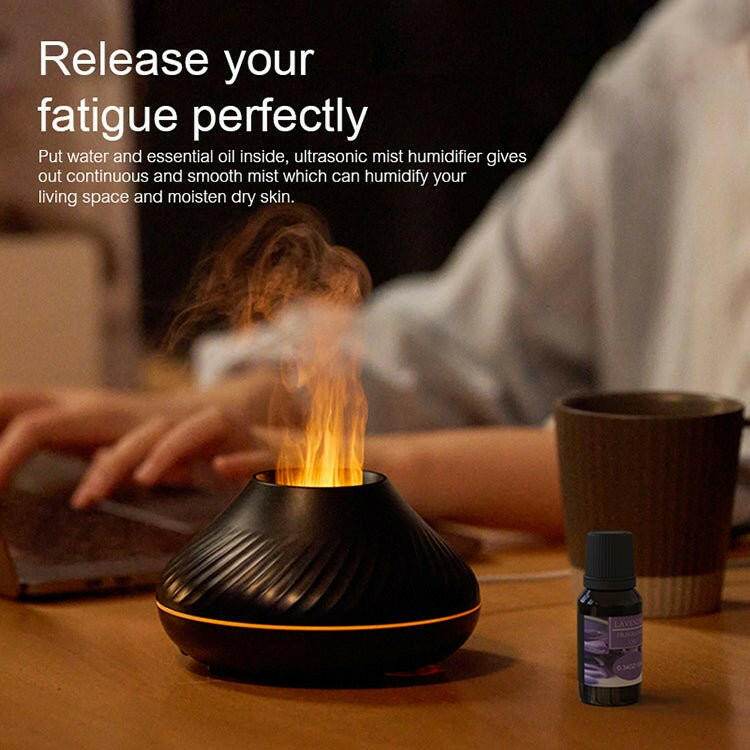 Newest RGB Flame Aroma Diffuser | 130Ml 3d Colorful Flame - Austrige™