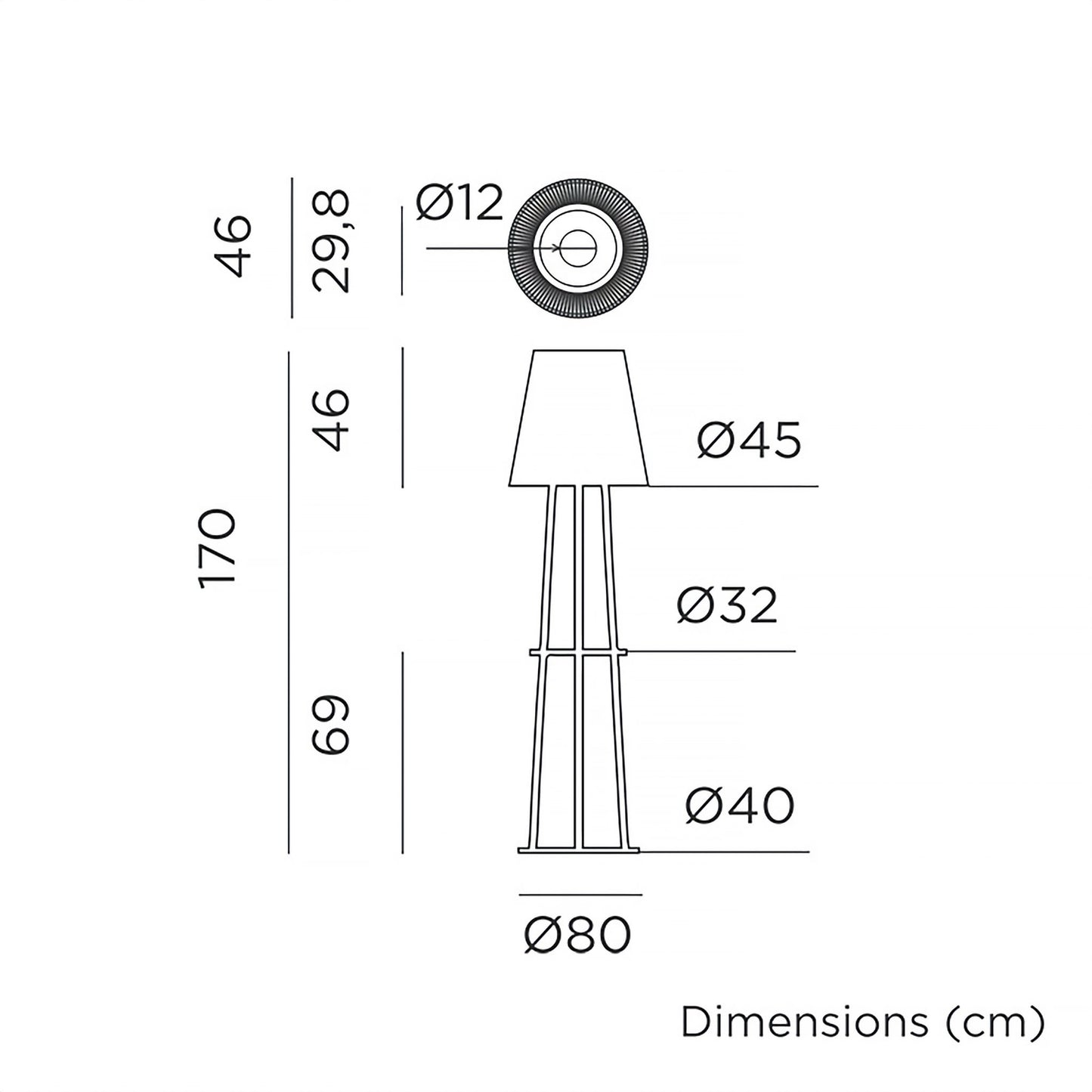 Okinawa Solar-charged Floor Lamp