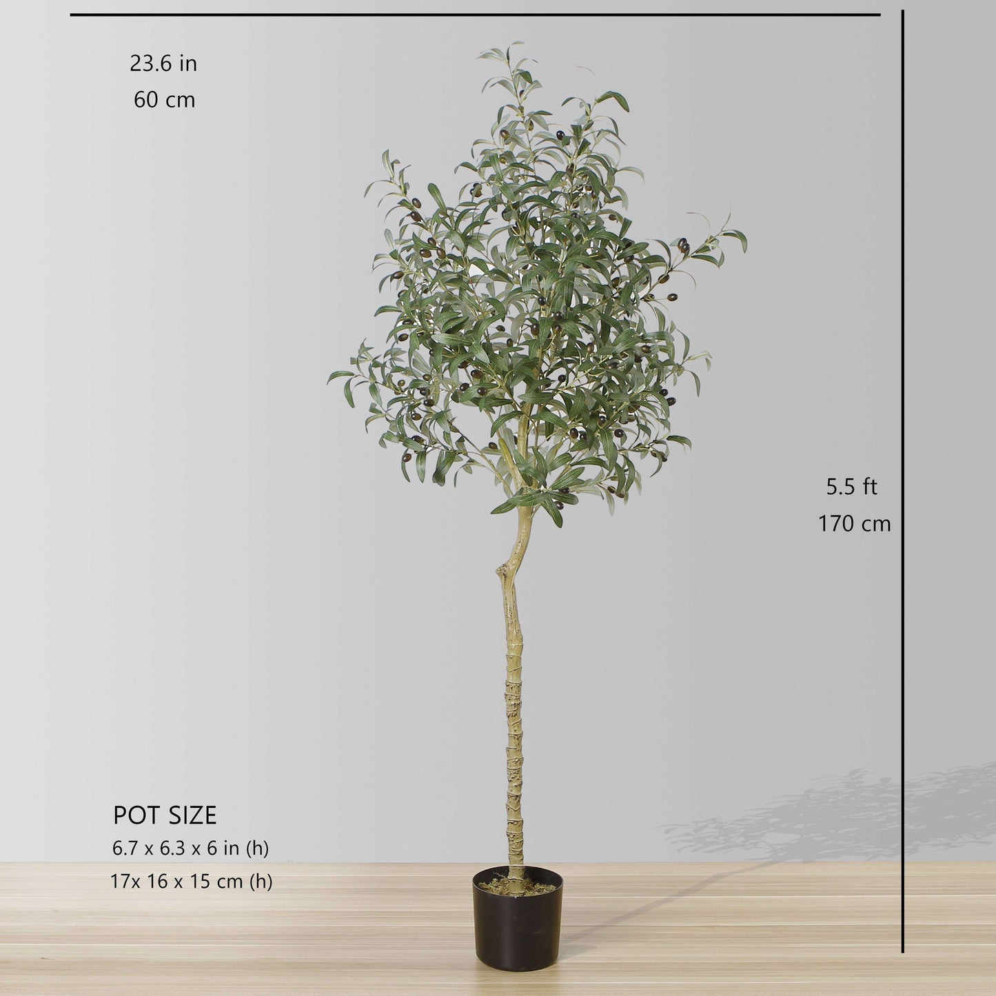 Oli Artificial Olive Tree Potted Plant (Multiple Sizes)