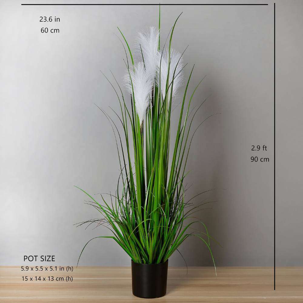Ozie Artificial Reed Grass Potted Plant 35"