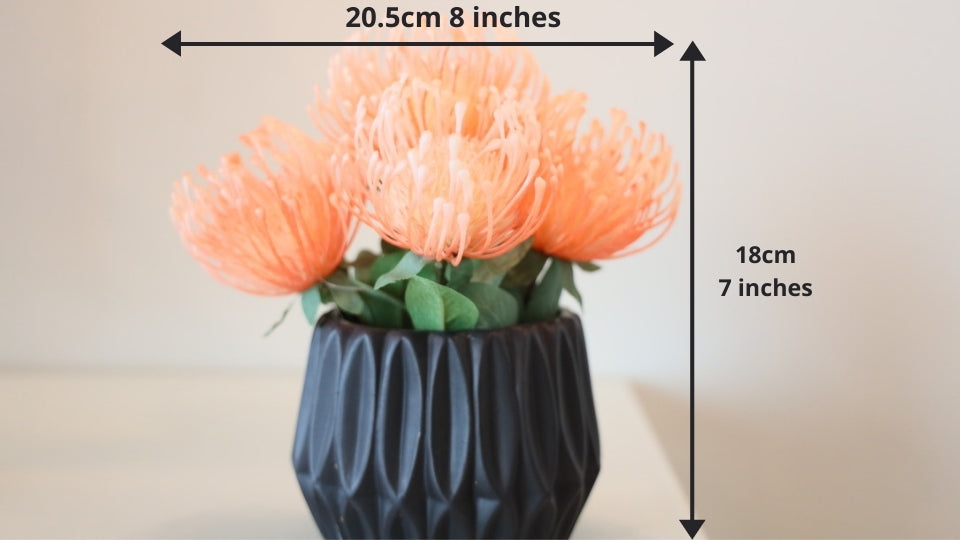 Reseda Artificial Potted Flower Bouquet 7'' X 8''