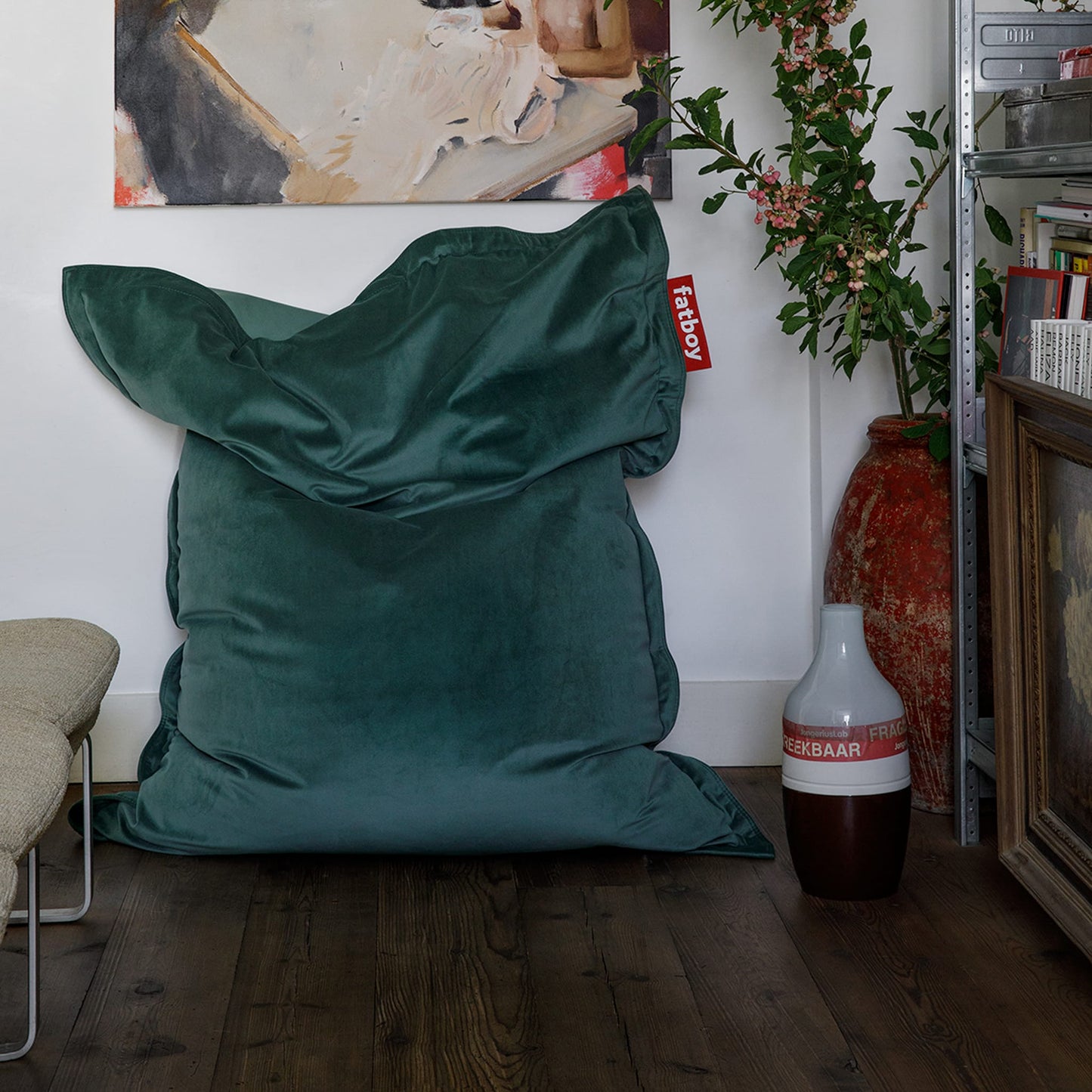Slim Velvet Bean Bag Indoor
