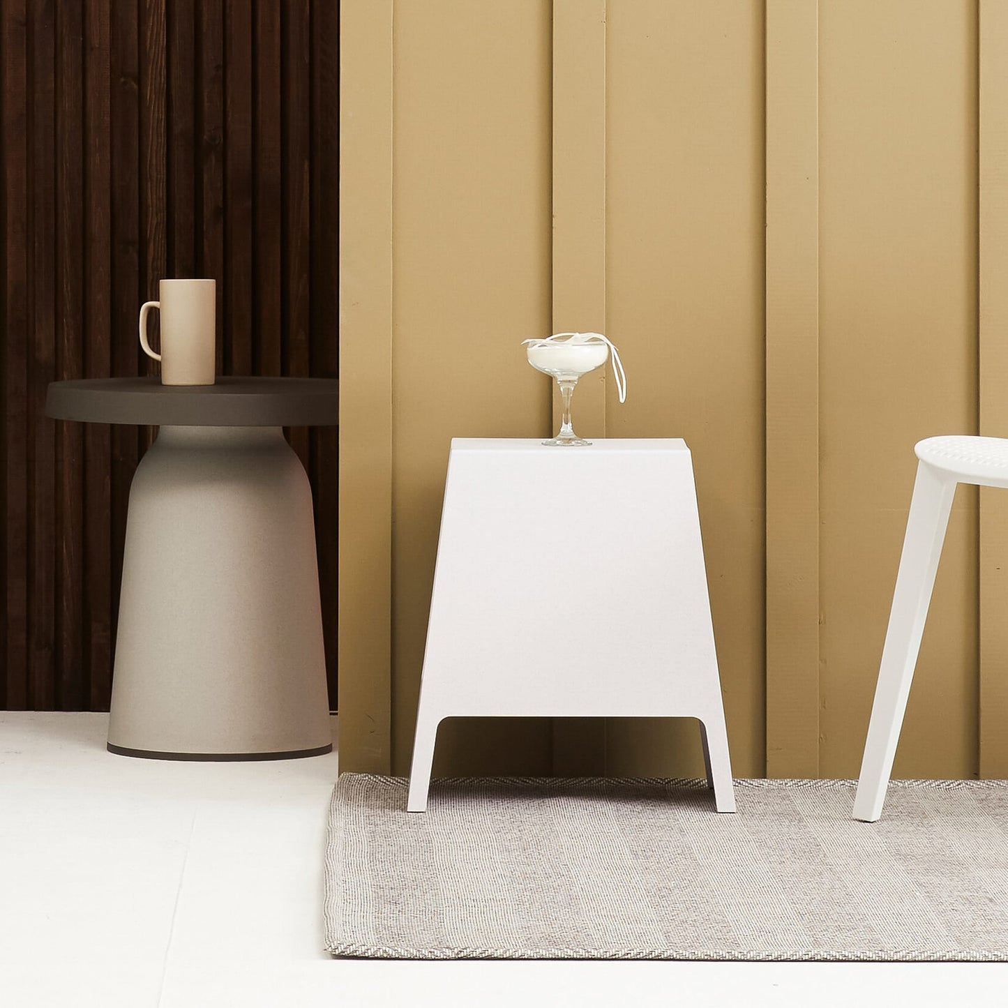 Thick Top Side Table Indoor & Outdoor