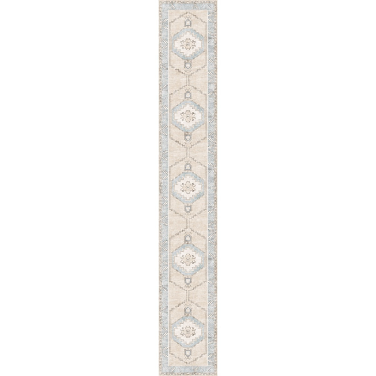 Barbara Light Blue Beige Rug