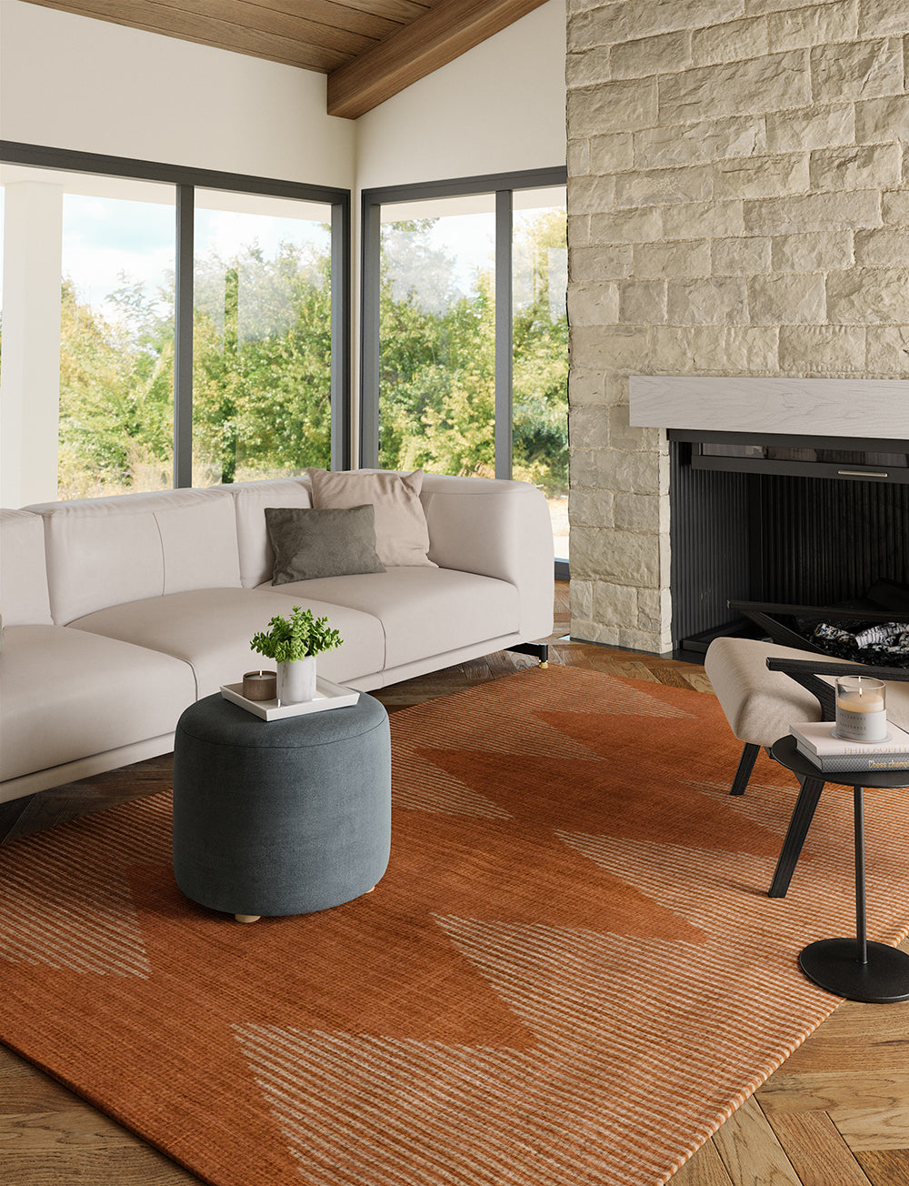 Zona Orange Rug