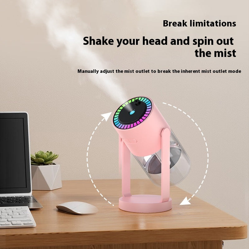Nouvel humidificateur d'air à projection de ciel étoilé, petit appareil portable anti-brûlure à sec, vaporisateur USB, tête vibrante