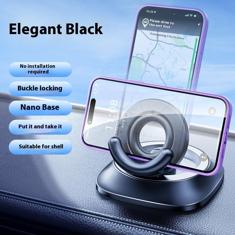 Support magnétique pour téléphone portable, pliable et réglable, avec ventouse, antidérapant, pour les déplacements quotidiens.