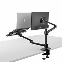 Aluminum Multifunction Ergonomics Desk Laptop Stand Monitor Desktop Holder Computer Full Motion With Column Bar | Austrige