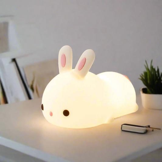 Lampe de nuit à LED en forme de lapin