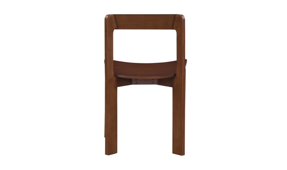 Daifuku Dining Chair Set Of Two Walnut Stained Ash
