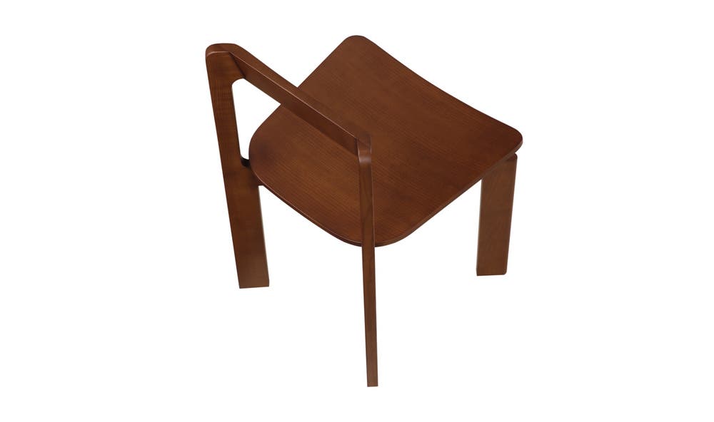 Daifuku Dining Chair Set Of Two Walnut Stained Ash