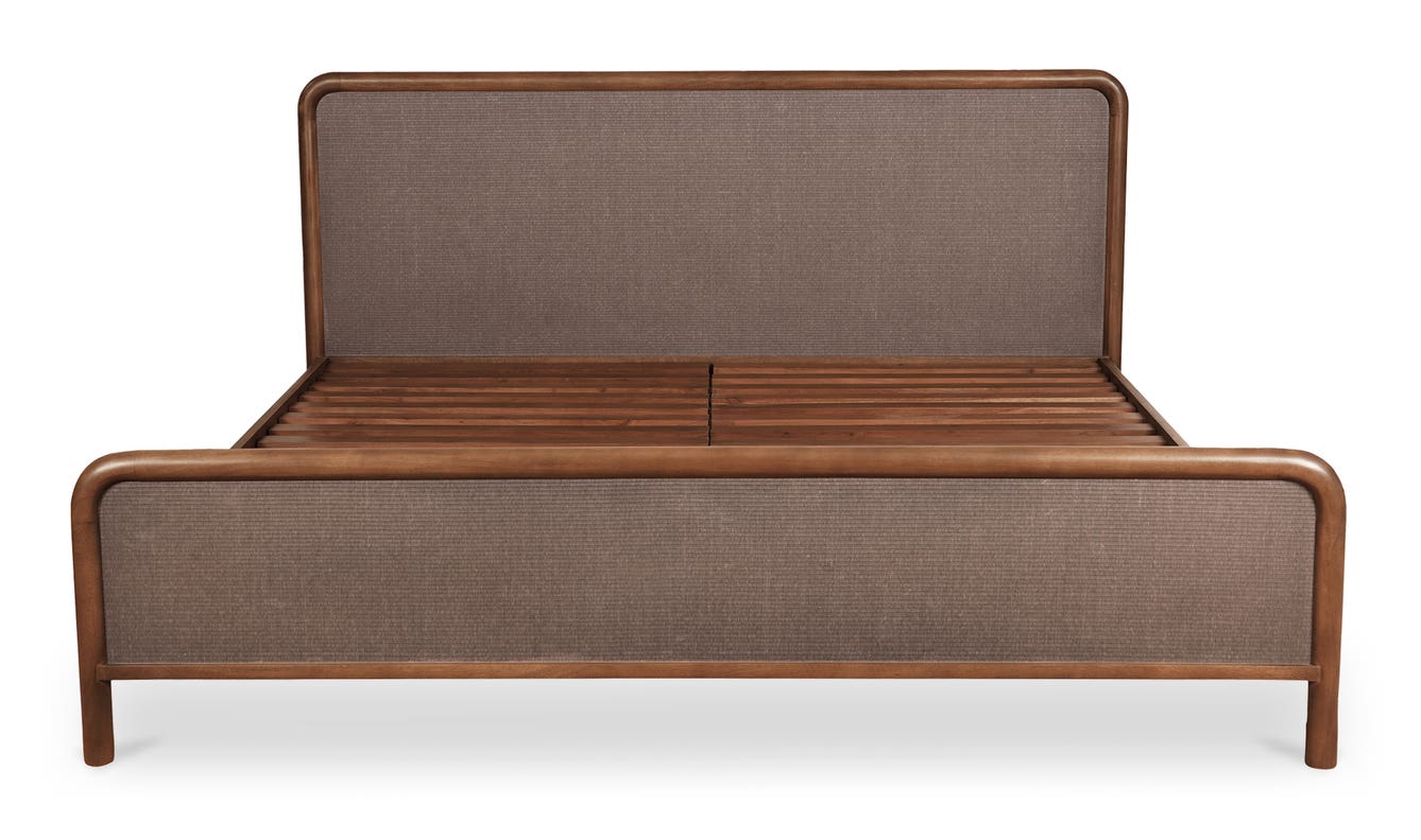 Rye King Bed Warm Brown